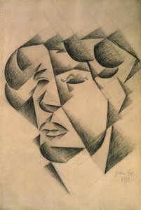 Auto-retrato, 1912 (carvão sobre papel)